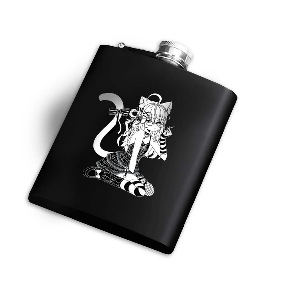 Miniko Mew | Certified Meowlcoholic - Flask