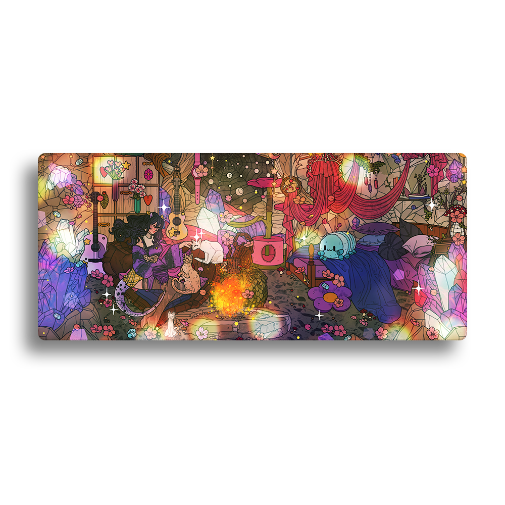 Chrchie | Crystal Cave - Desk Mat