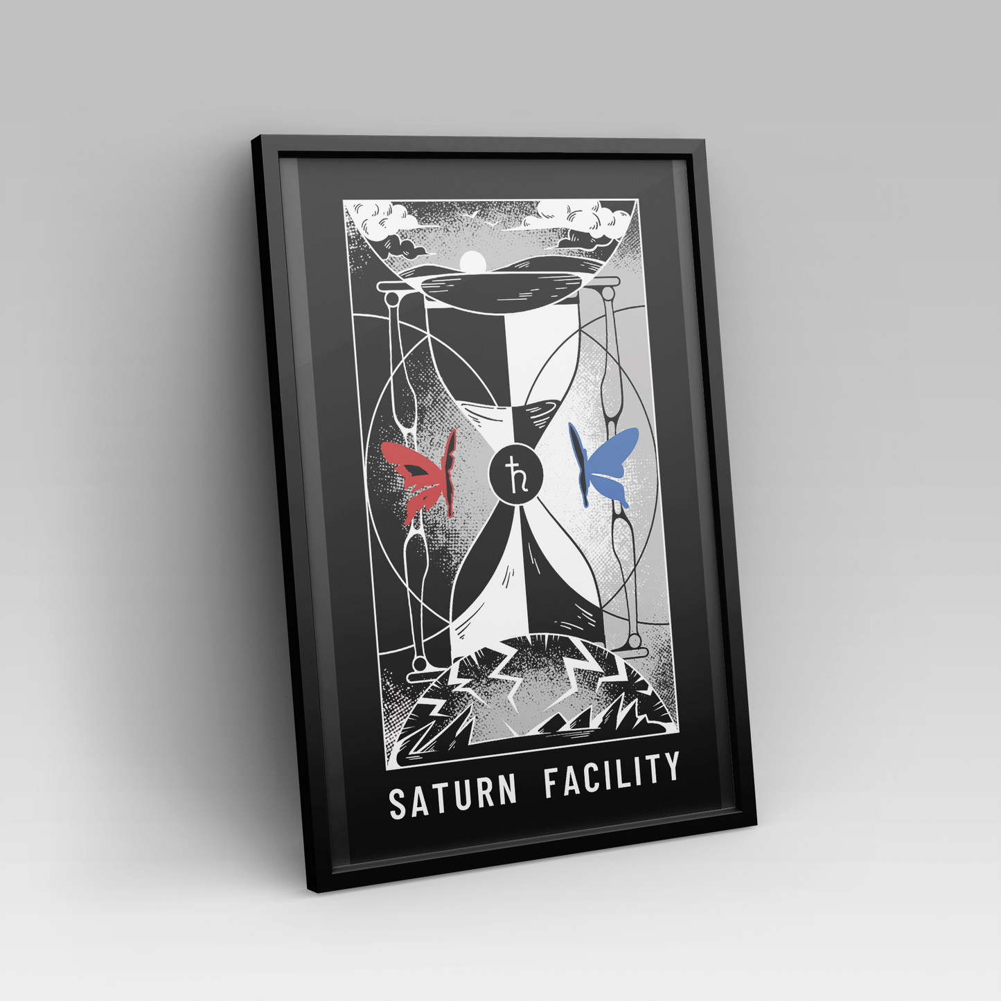 RubixRaptor | Project Blue Facility - Art Print