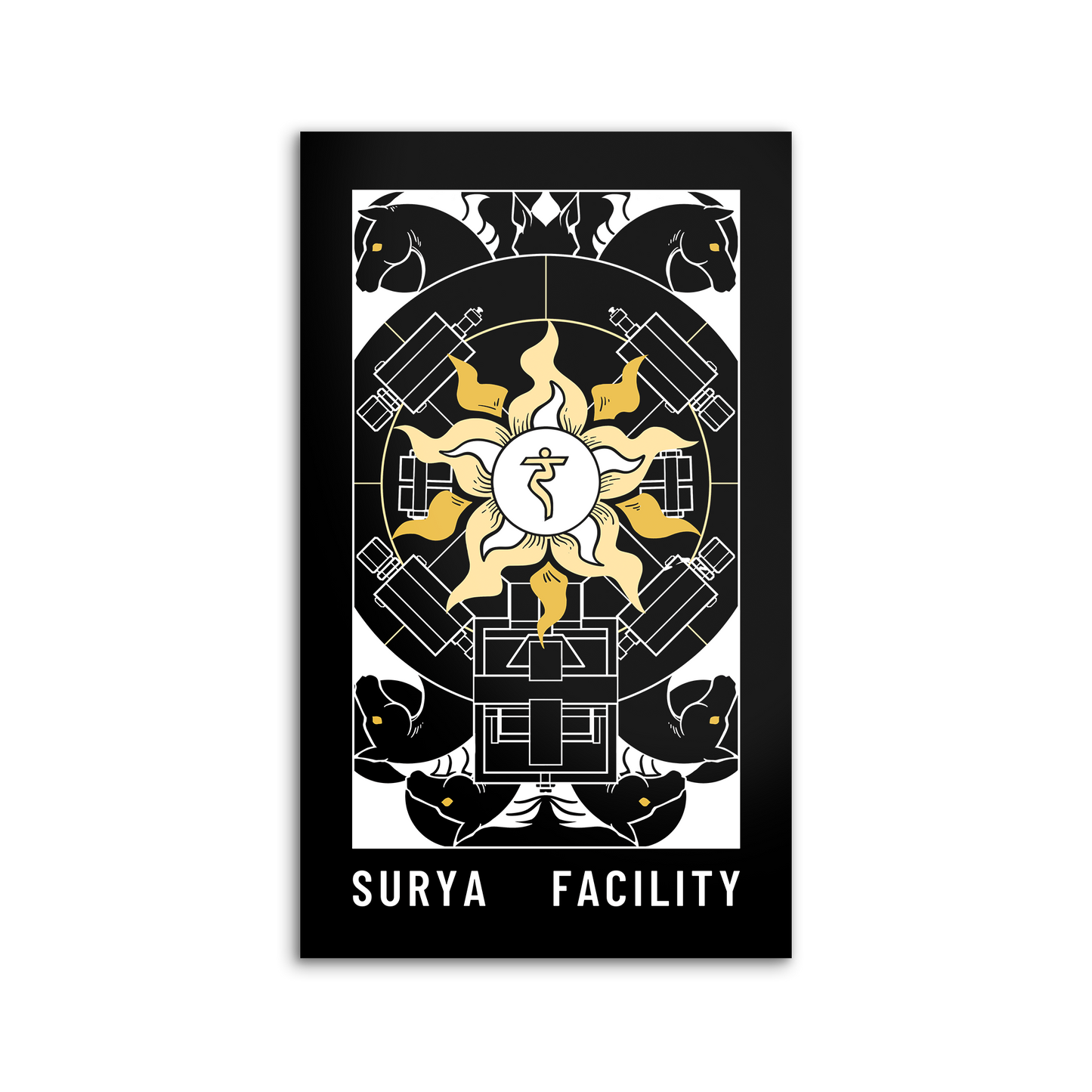 RubixRaptor | Project Blue Facility - Art Print