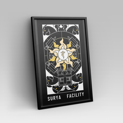 RubixRaptor | Project Blue Facility - Art Print