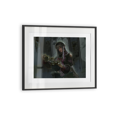 PorcelainMaid | Doll Lost in the Rain - Art Print