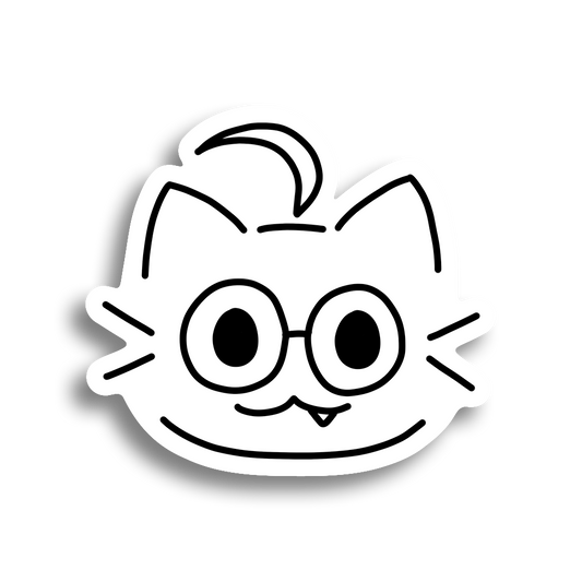 Miniko Mew | Hand-Drawn Minyan Doodle - Sticker