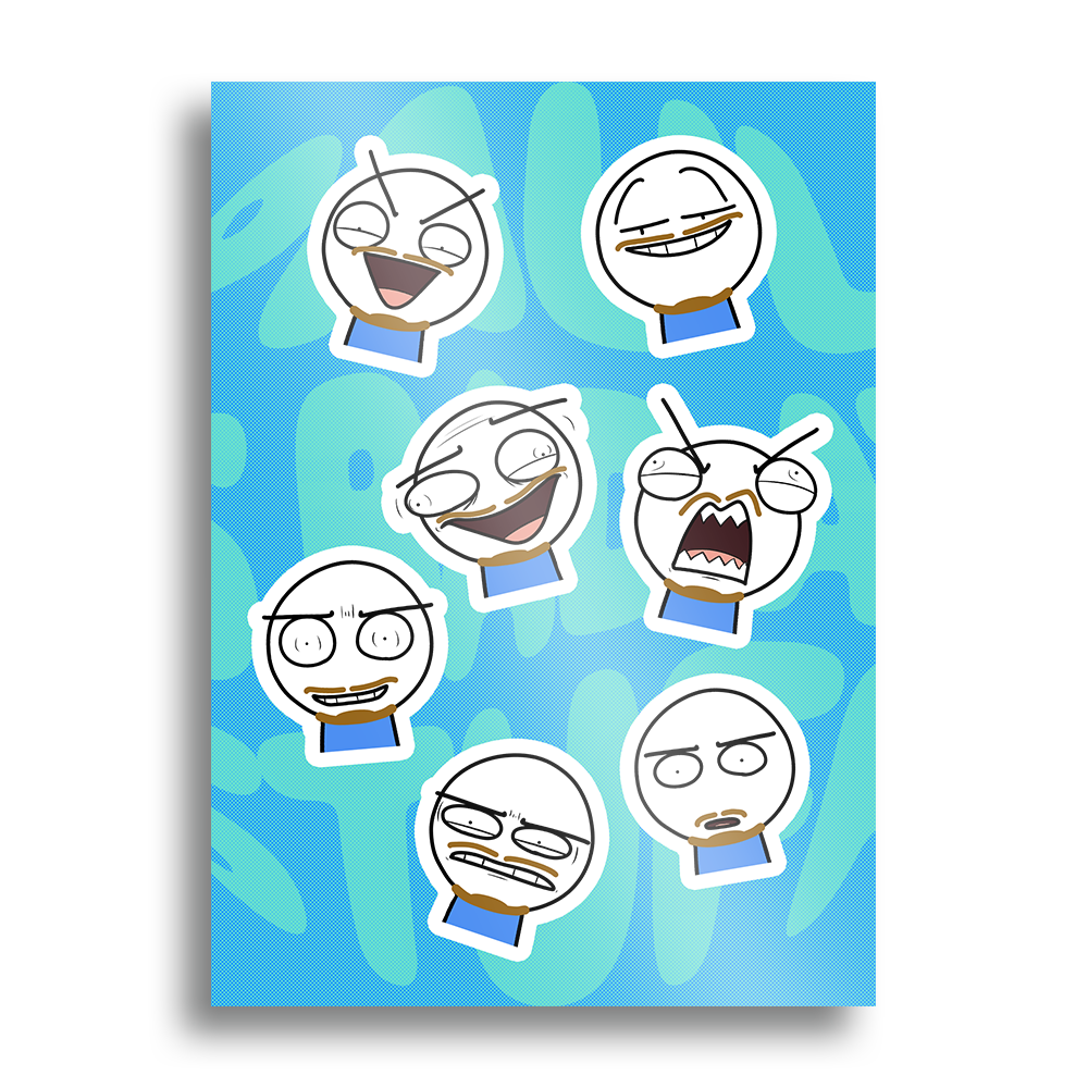 Paul is Bad at Stuff | The “Tag yourself” collection - Sticker Sheet